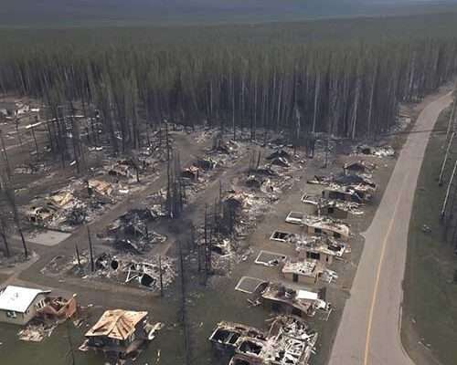 Jasper Alberta destruction of homes